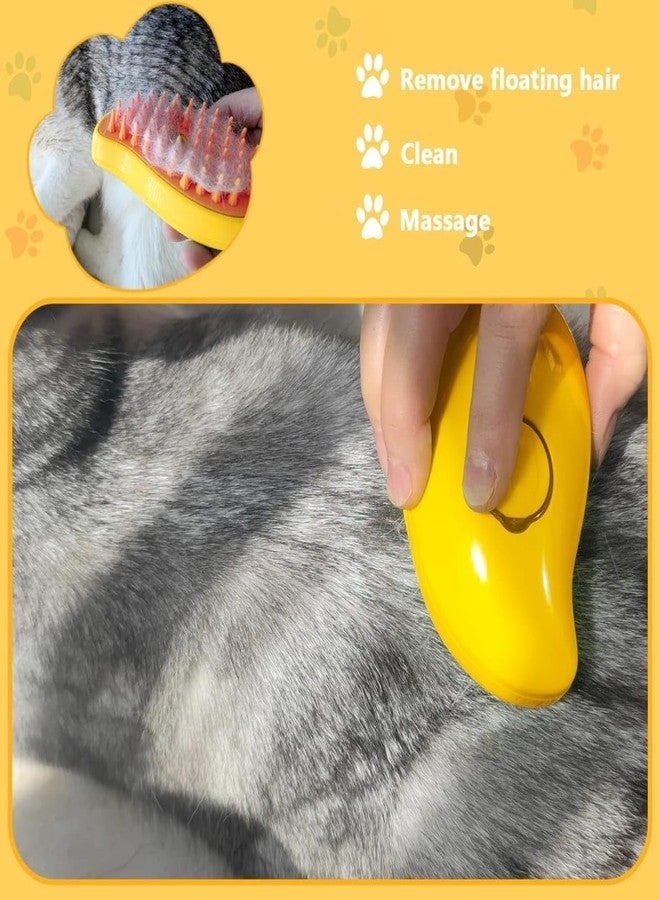 ABTER Mango Cat Steam Brush, Pet Grooming Tool with Steam Function, Orange and Yellow - Image 5